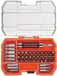 Black + Decker double-ended screwdriver bits set-